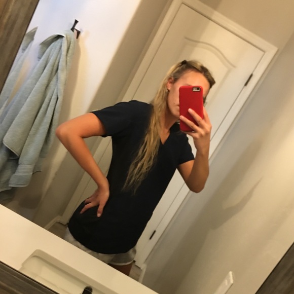 •WonderWink Womens Navy Blue Scrub Top• - Picture 7 of 7